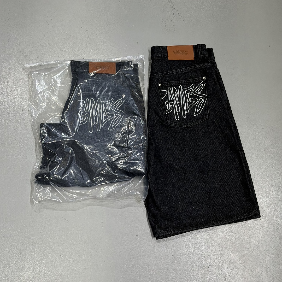 Up In Flames Denim Shorts - Image 5