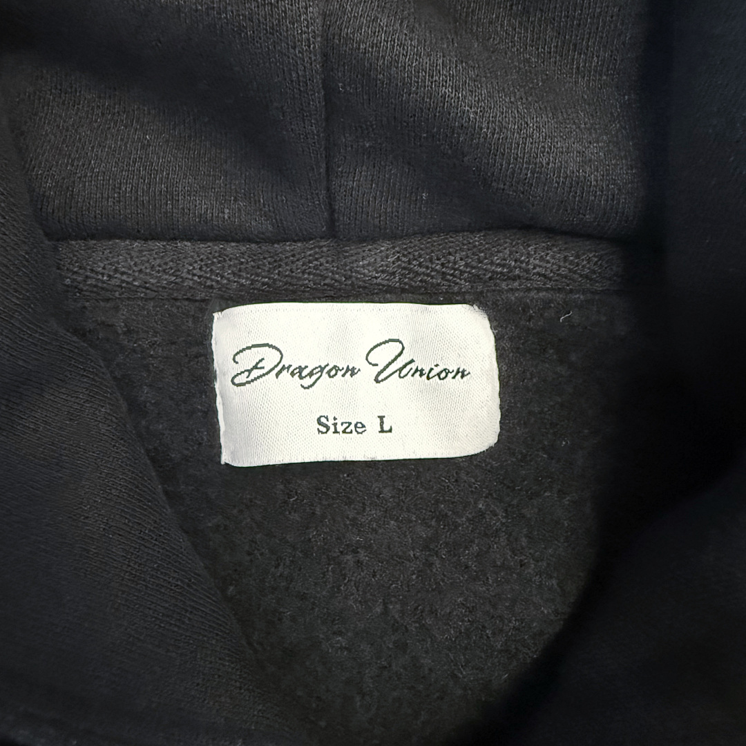 Dragon Union Dragonunion Dirty Fit Zip Hoodie (Black) - Image 7