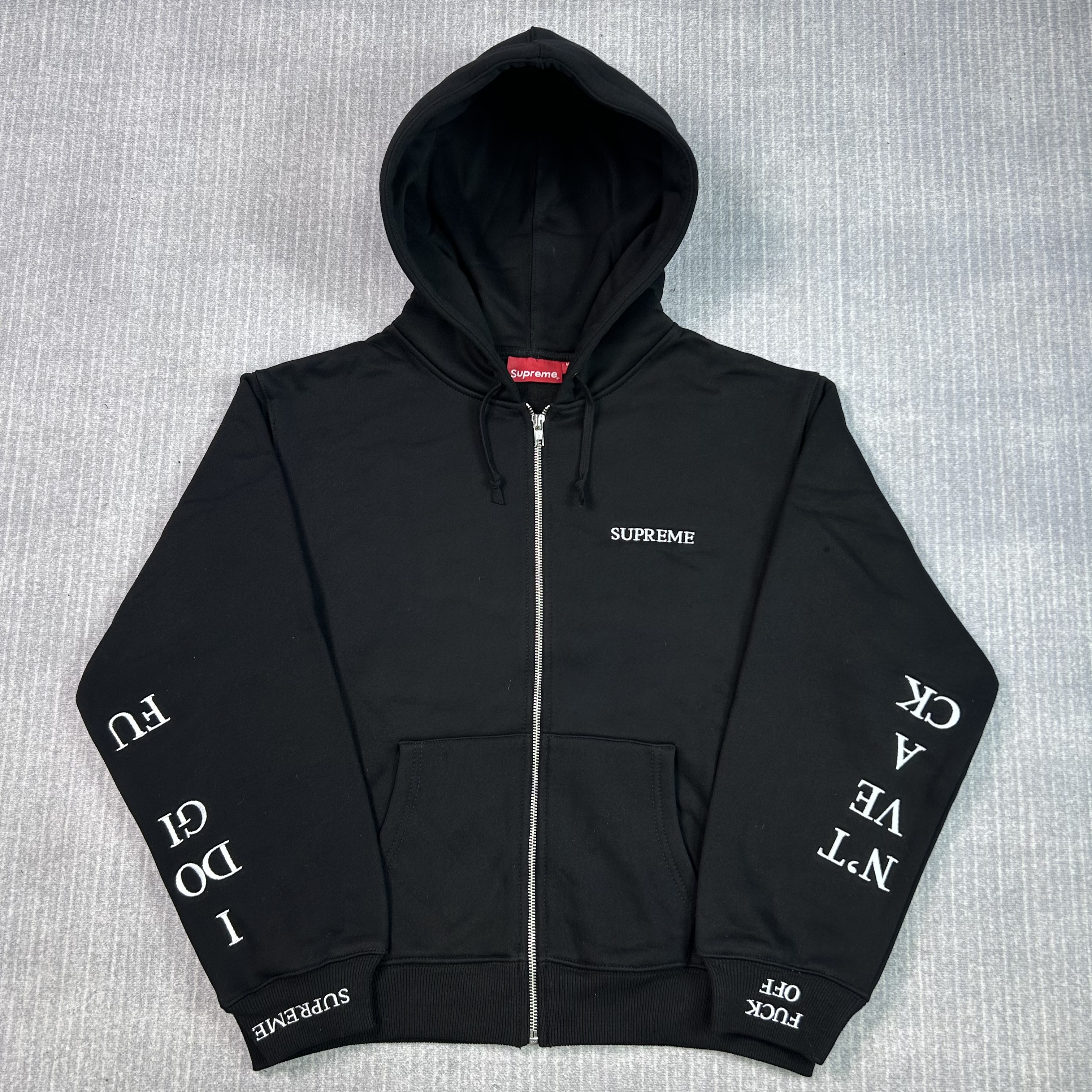 Supreme FW25 IDGAF Zip Up Hooded Sweatshirt - Image 9