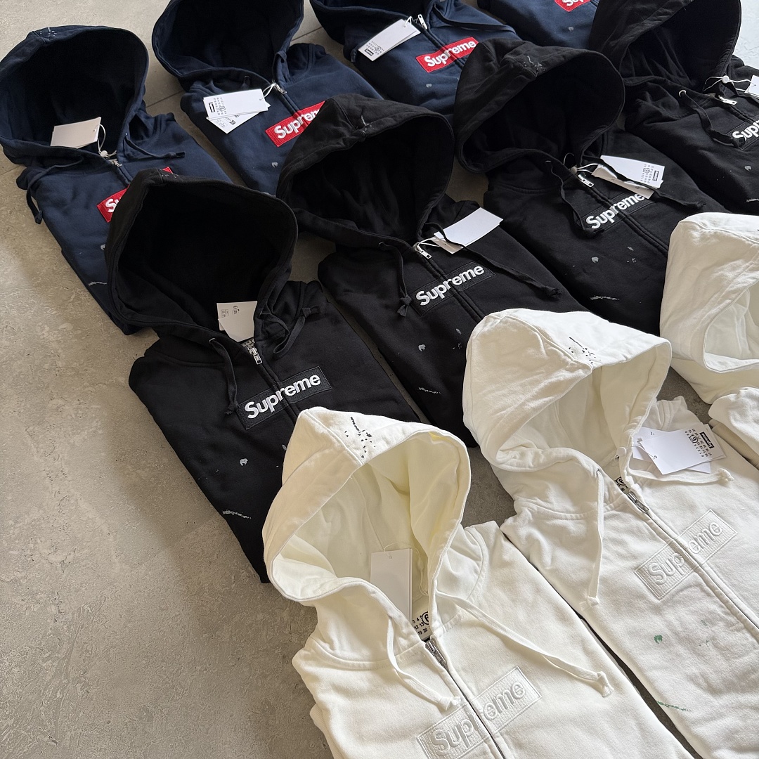 Supreme MM6 ZIP UP HOODIE BEST Black ! - Image 57