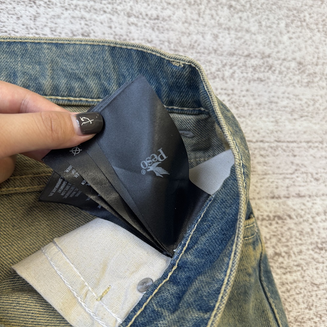 Peso Stone Wash Baggy Jeans - Image 11