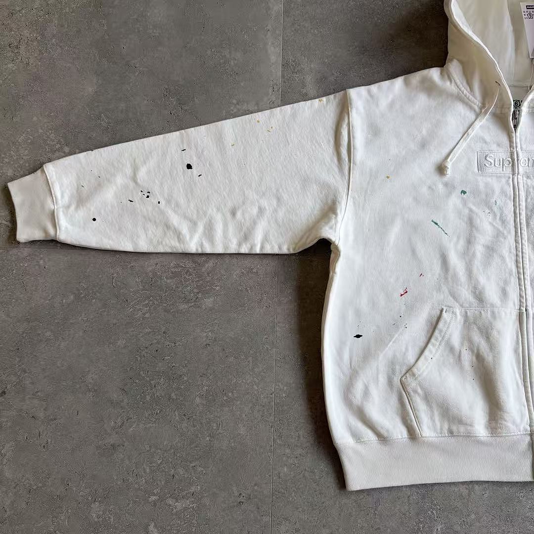 Supreme MM6 ZIP UP HOODIE BEST White ! - Image 11