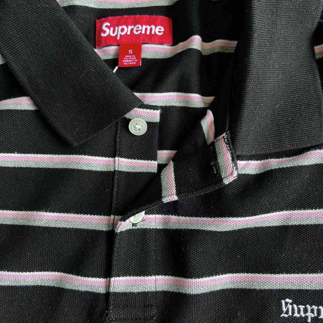 Supreme WEEK3 Washed Stripe Polo - Image 26