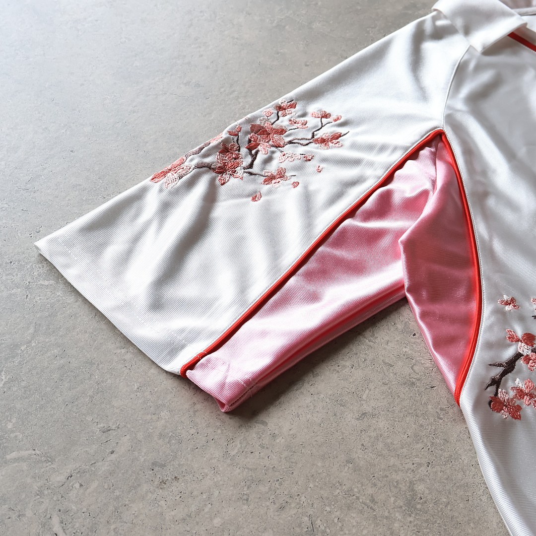 Unbranded "Hanami" Heavy Embroidery Satin Jersey - Image 9