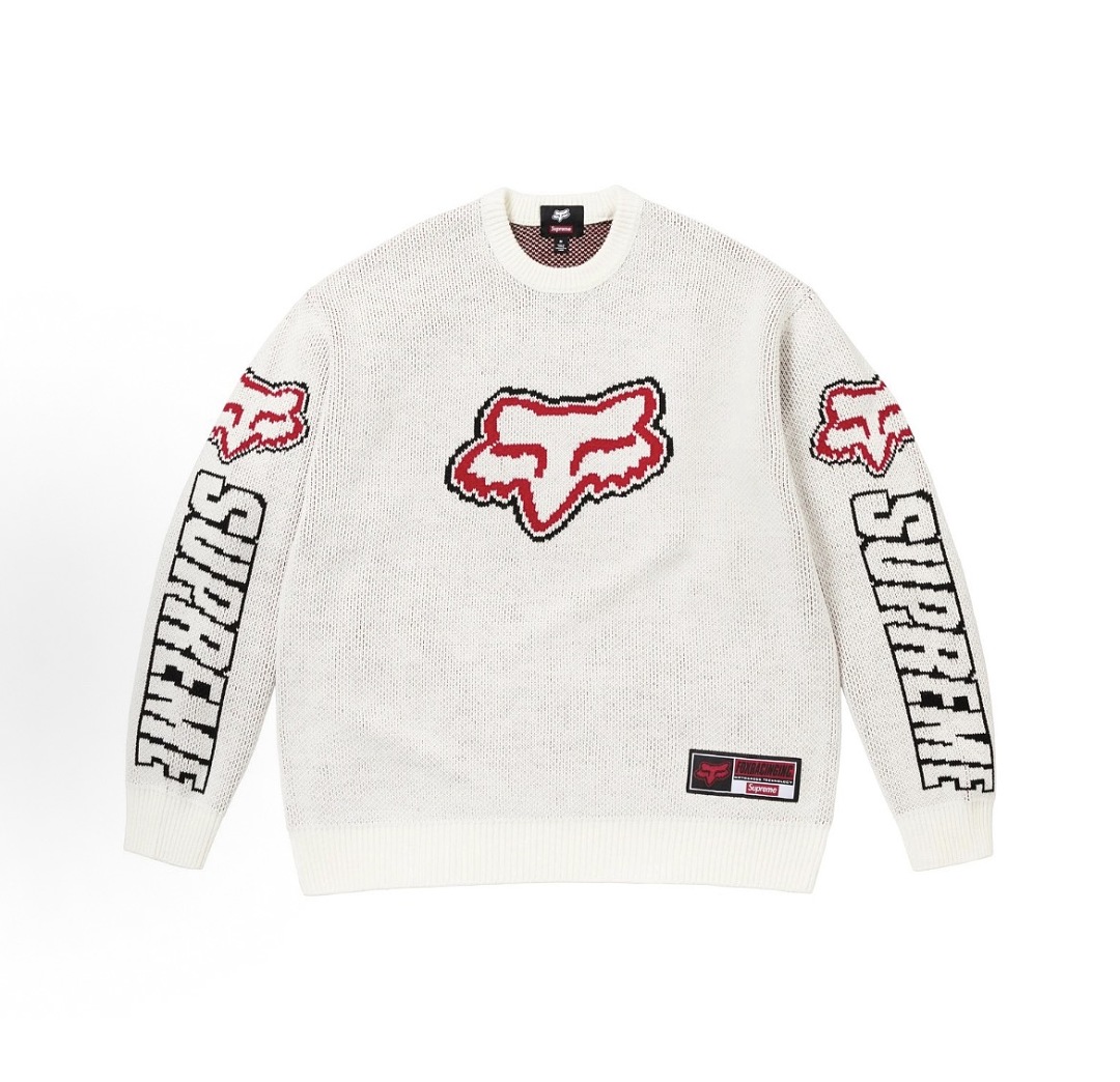Supreme × Fox Racing FW25 WEEK9 Sweater (White) - Image 10