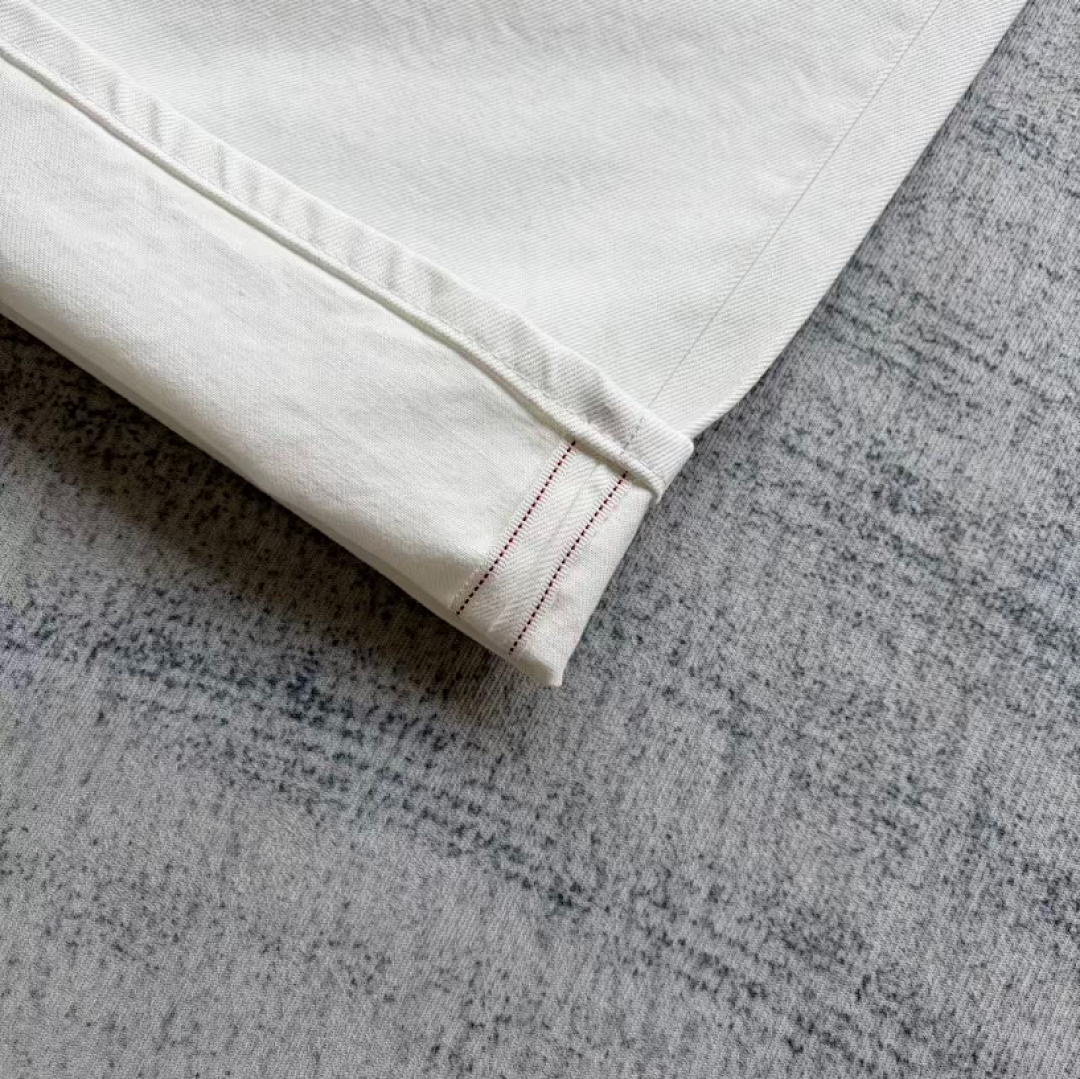 Firemade Fyredwrld Cream Selvedge Denim Jeans - Image 6