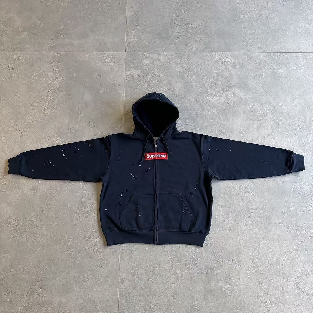 Supreme MM6 ZIP UP HOODIE BEST Baby Blue ! - Image 9
