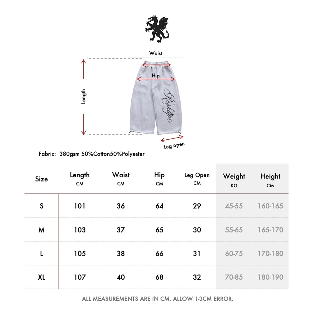 Thorn Rose Baggy Pants (Grey) - Image 5