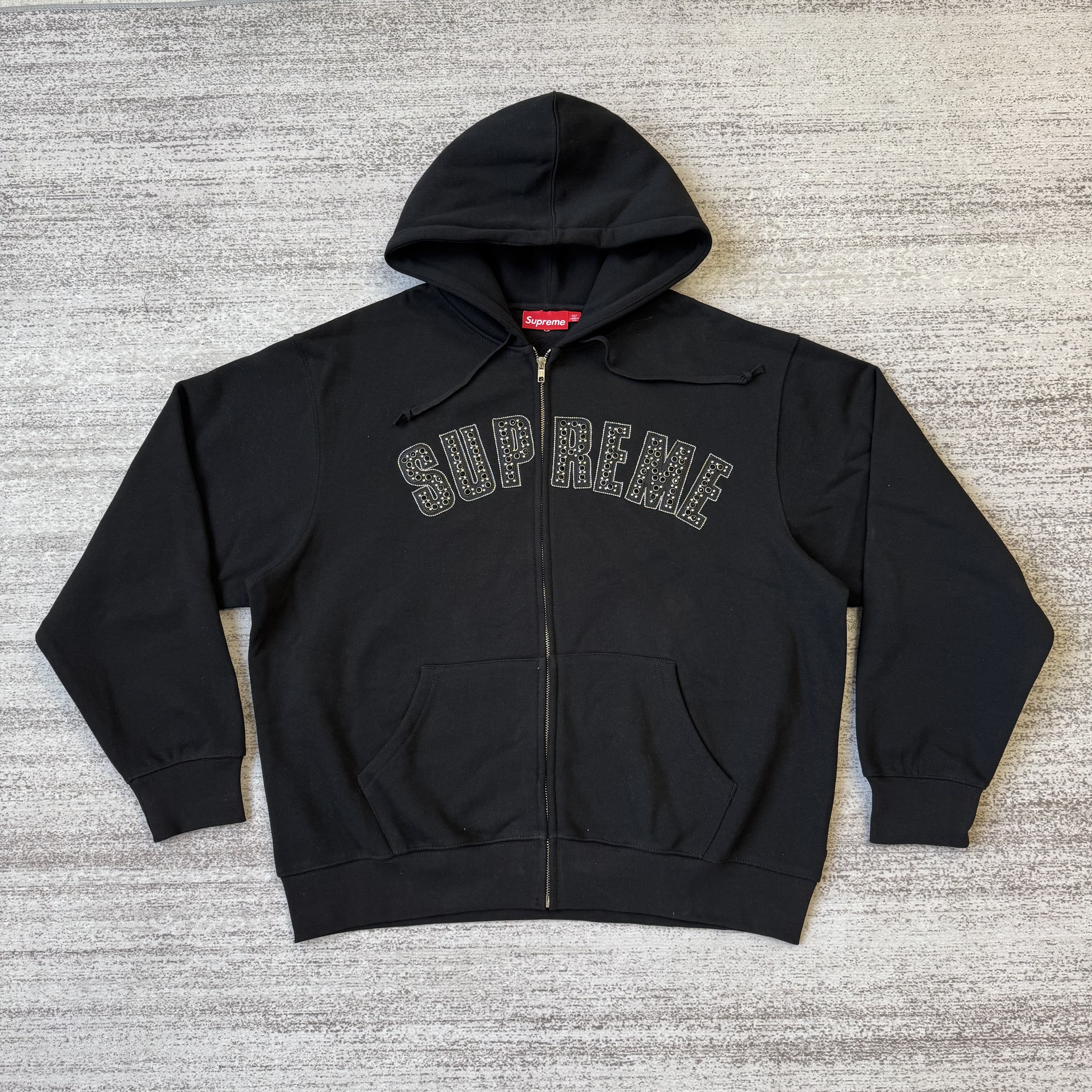 Supreme Bb Simon Zip Up Hoodie (Black) - Image 16