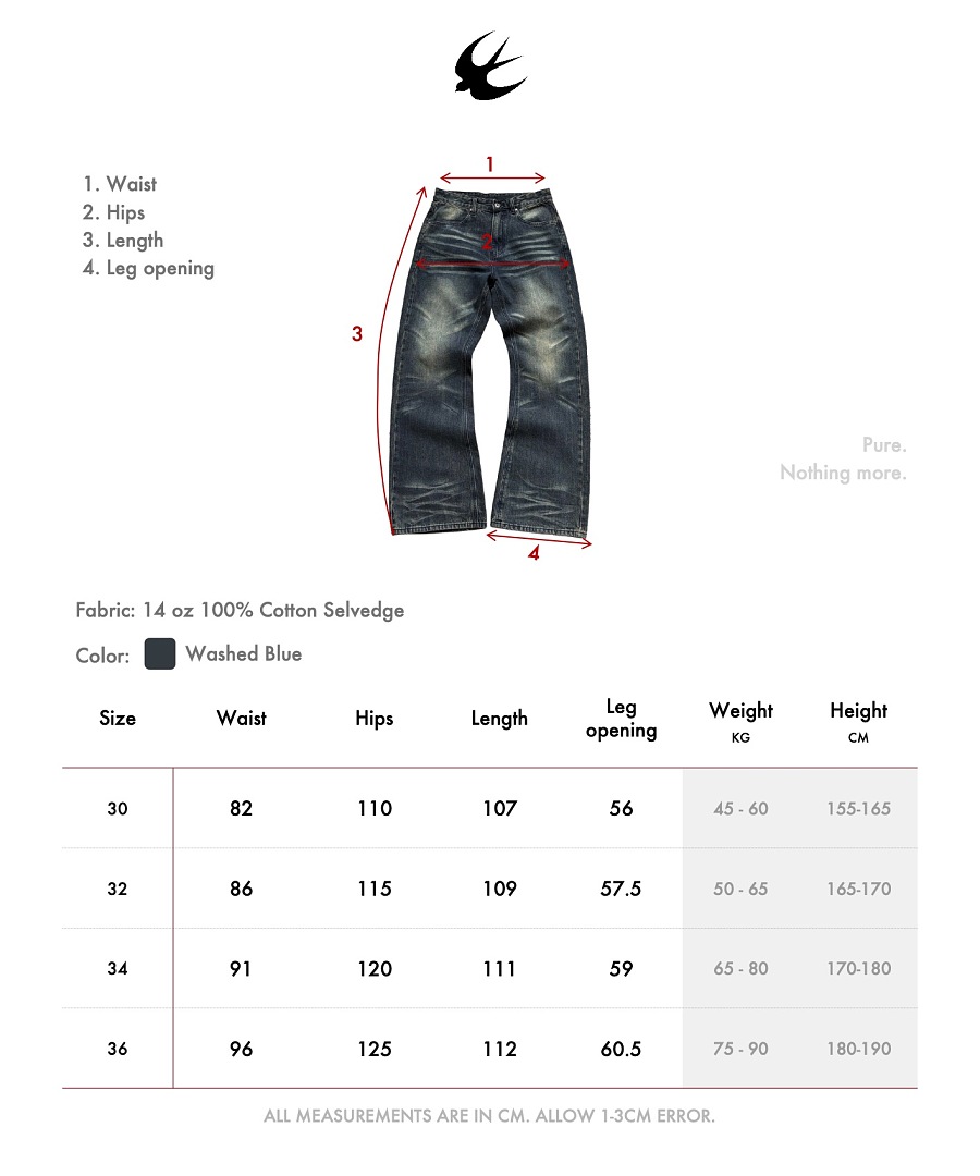 SOLVA "Tide Mark" Slim Bootcut Blue Denim Jeans - Image 2