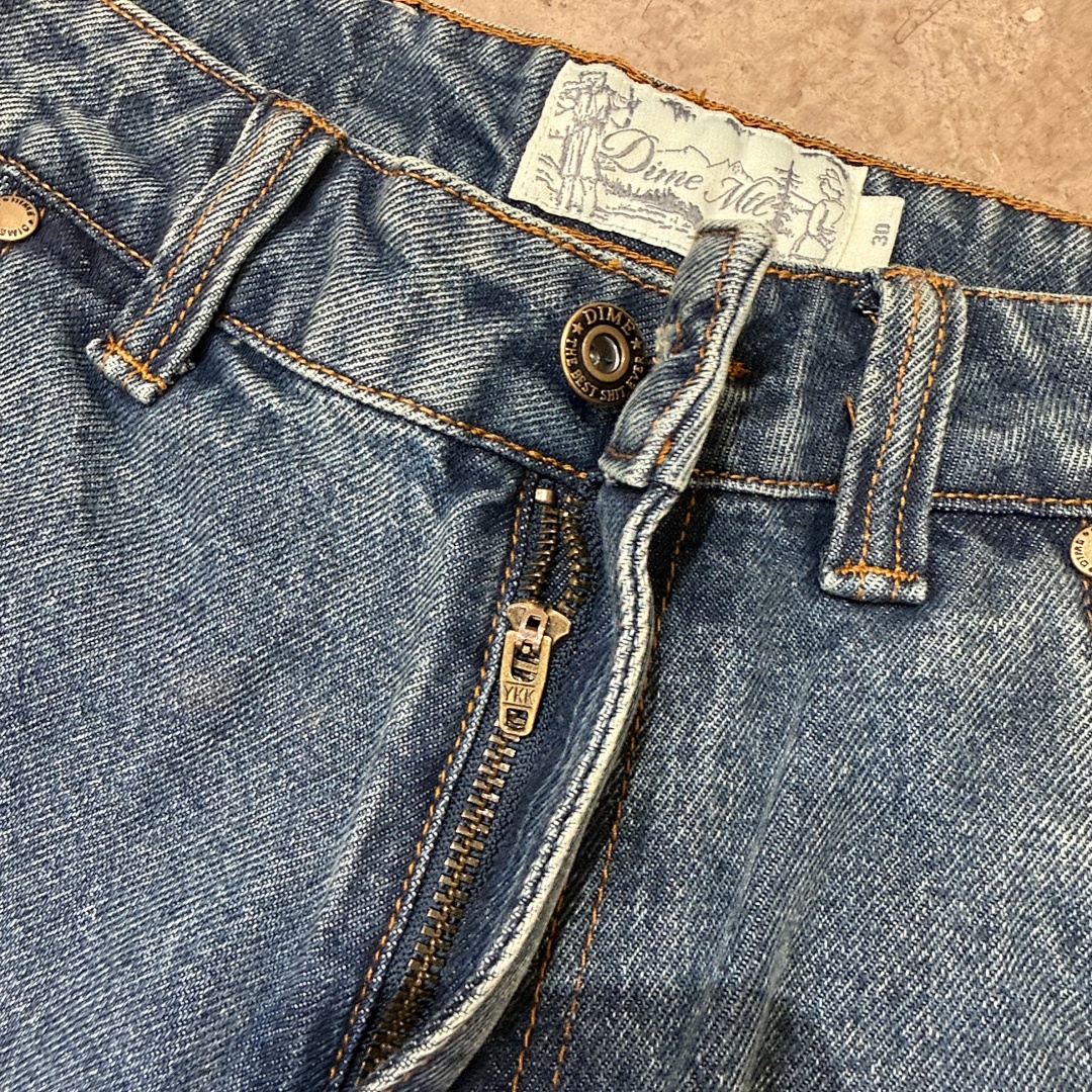 DIME BAGGY DENIM JEANS (KNOWTOMATIC BLUE) - Image 7