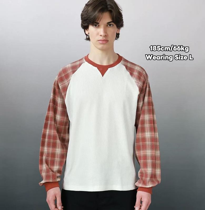 VRROCK VRK WAFFLE LONG SLEEVES (Wine)