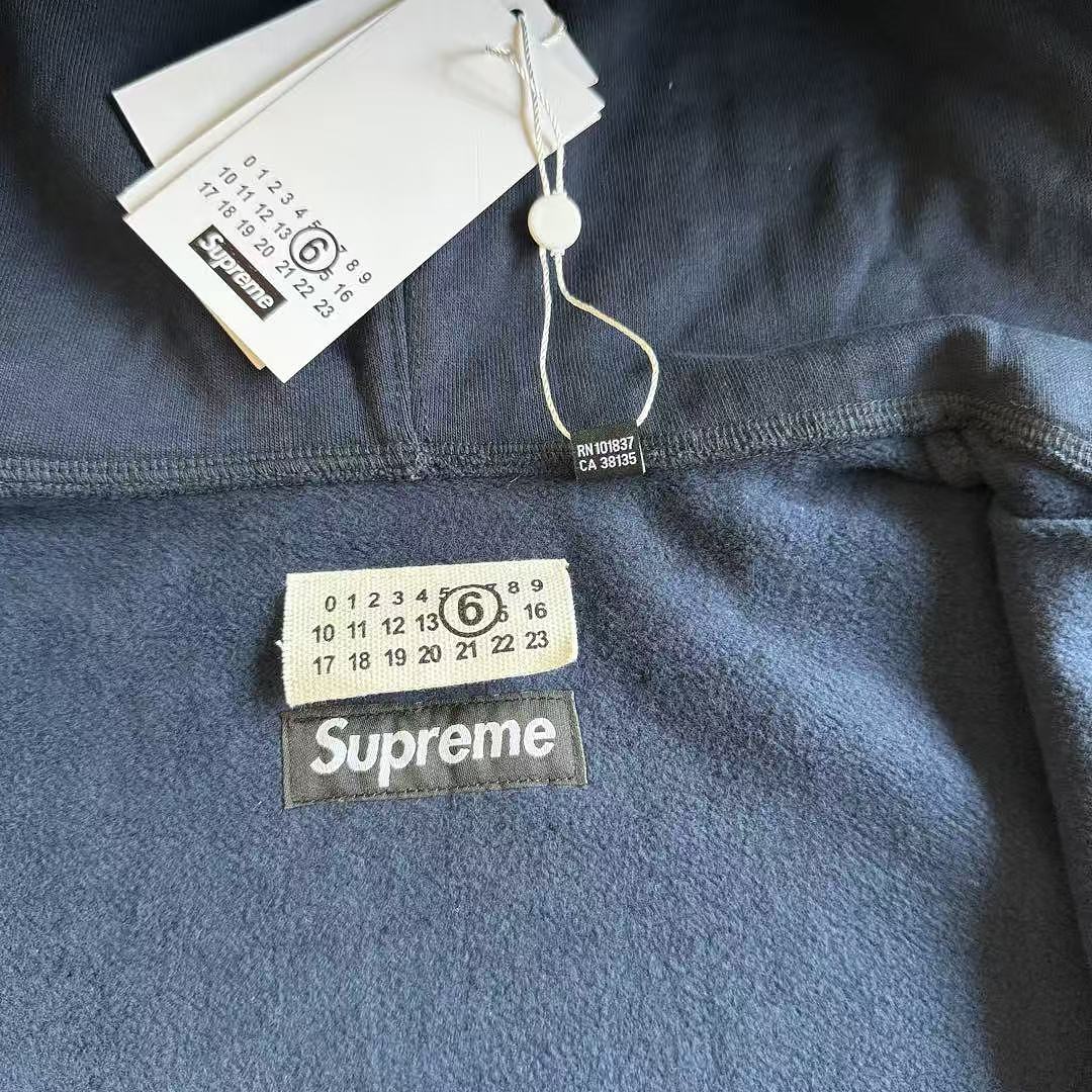 Supreme MM6 ZIP UP HOODIE BEST Baby Blue ! - Image 18
