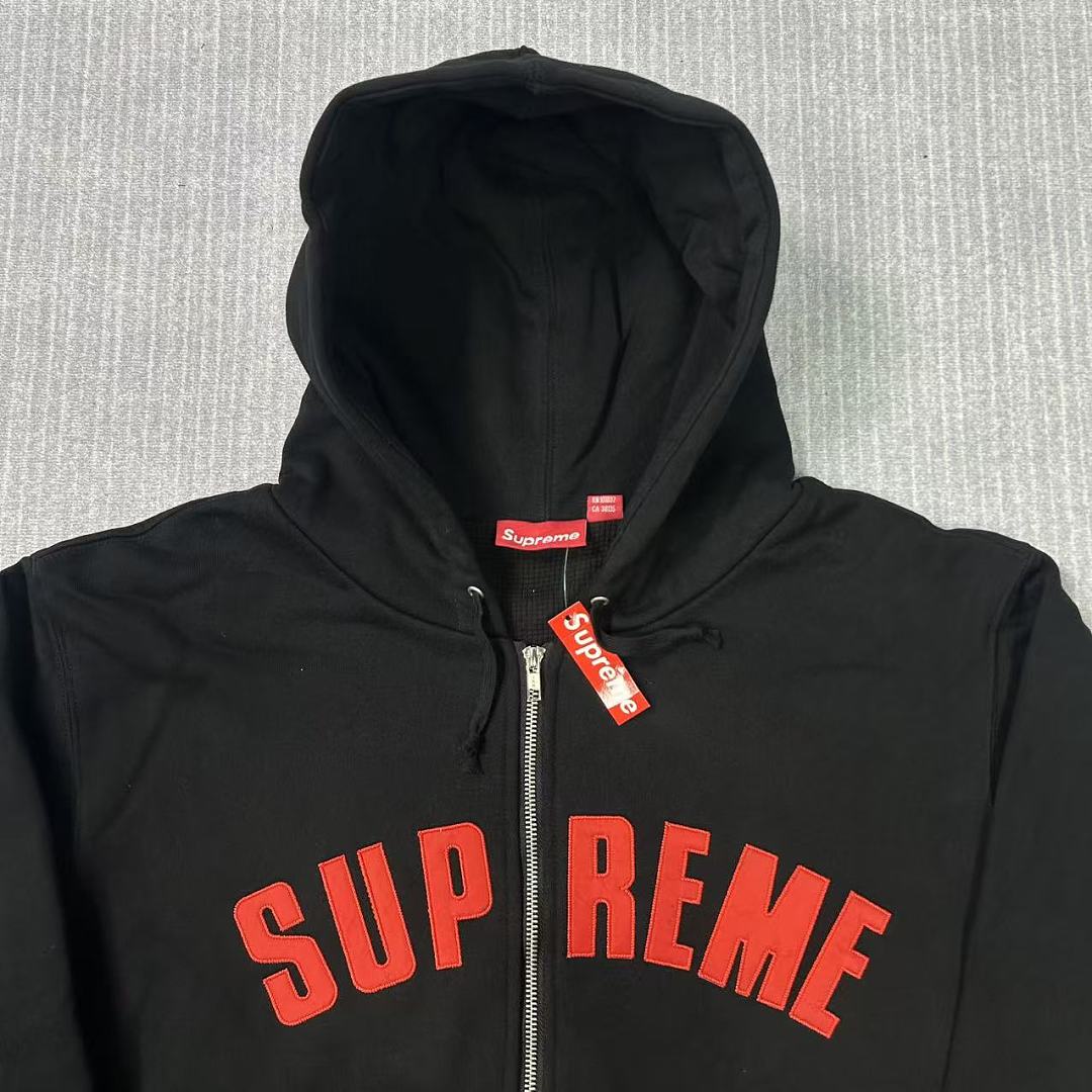 Supreme Arc Thermal Lined Zip Up Hooded Sweatshirt - Image 5