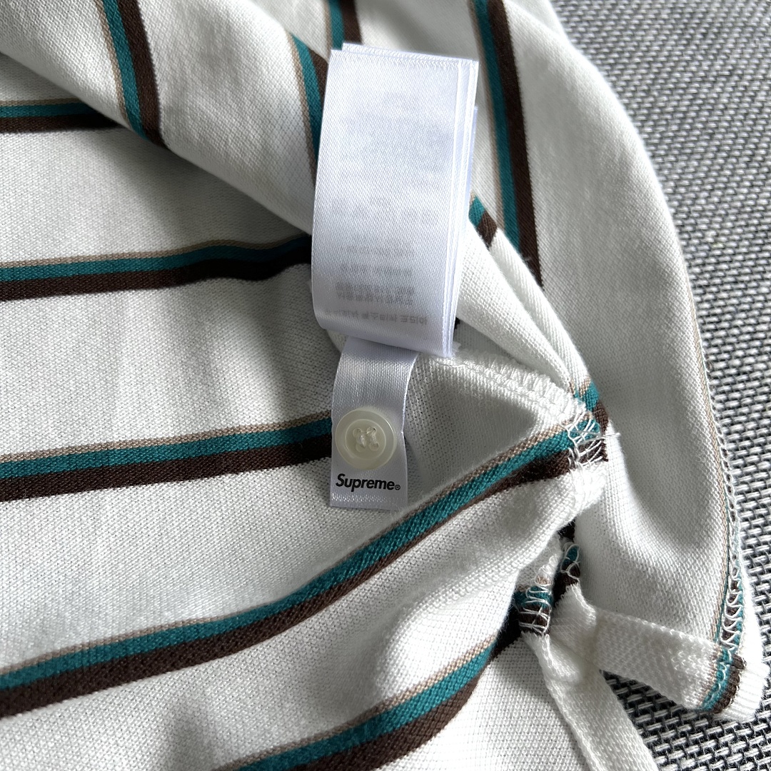 Supreme WEEK3 Washed Stripe Polo - Image 19
