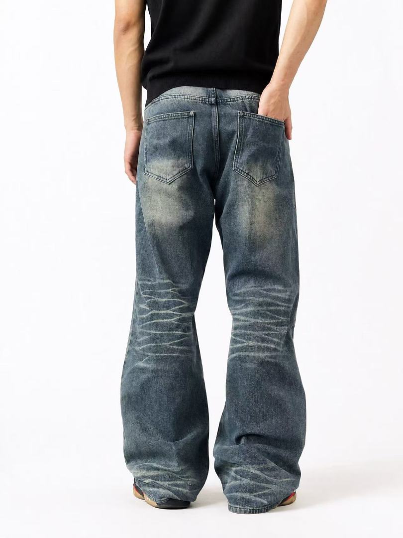 SOLVA "Tide Mark" Slim Bootcut Blue Denim Jeans - Image 4