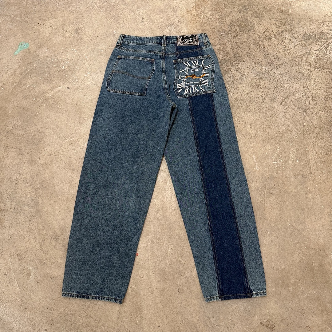 DIME BAGGY DENIM JEANS (KNOWTOMATIC BLUE) - Image 10