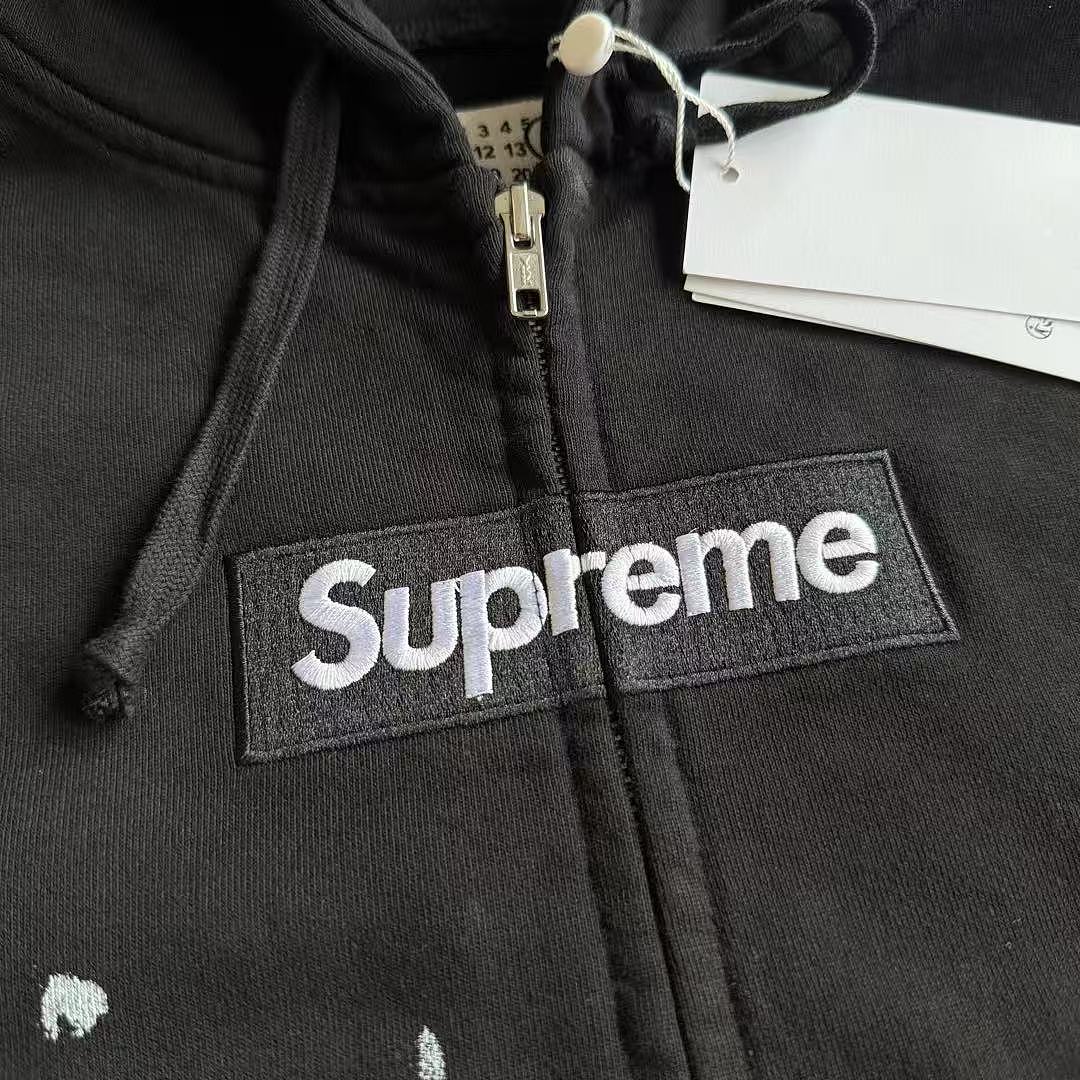 Supreme MM6 ZIP UP HOODIE BEST Black ! - Image 12