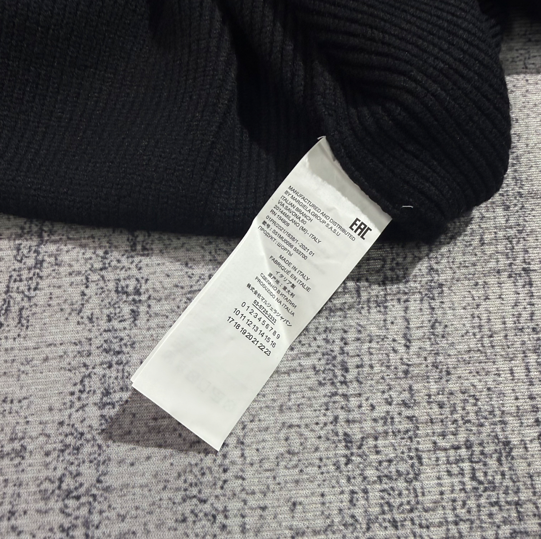 Maison Margiela Martin Margiela Black Wool Trucker Zip Sweater - Image 15