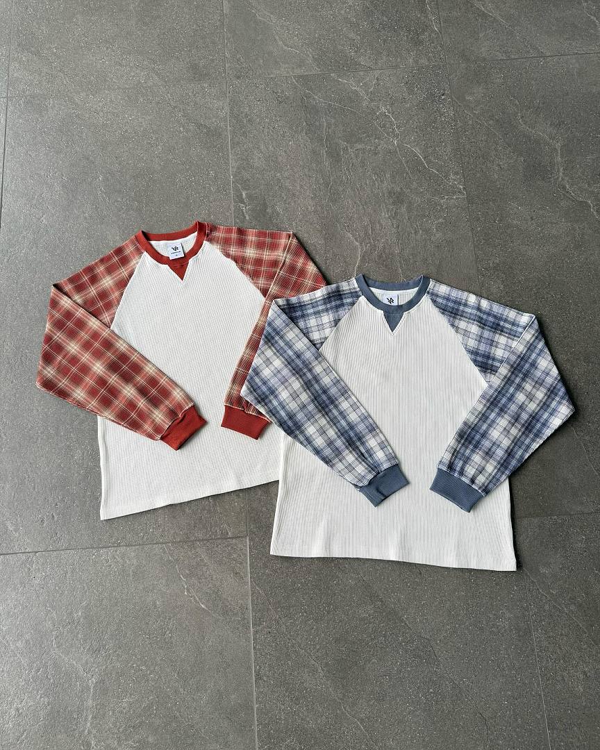 VRK WAFFLE LONG-SLEEVE (Light Blue) - Image 4