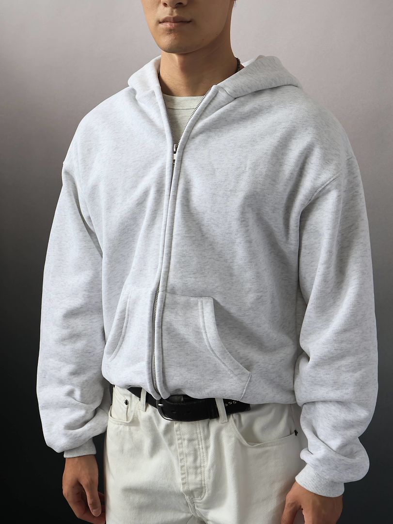 SOLVA "Final Form" Zip Up Hoodie (Grey) - Image 5