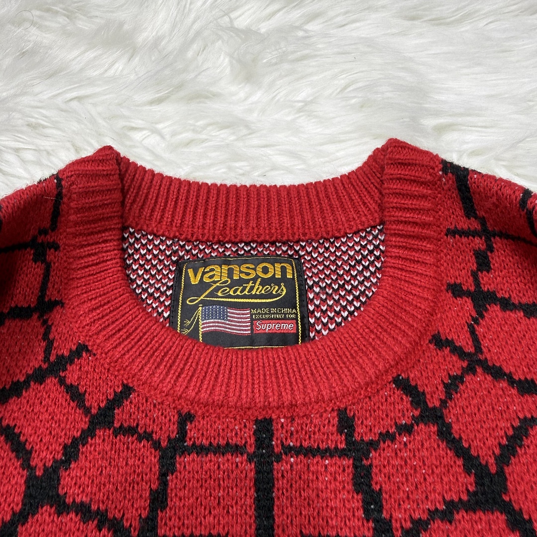 Supreme Spiderman Knit Sweater (Red) - Image 15