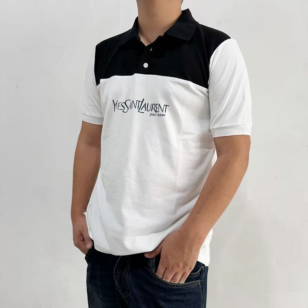 Saint Laurent YSL Vintage Polos (White) - Image 2