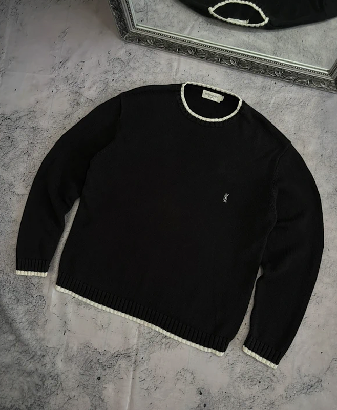 Saint Laurent YSL Vintage Knit (Black & White)