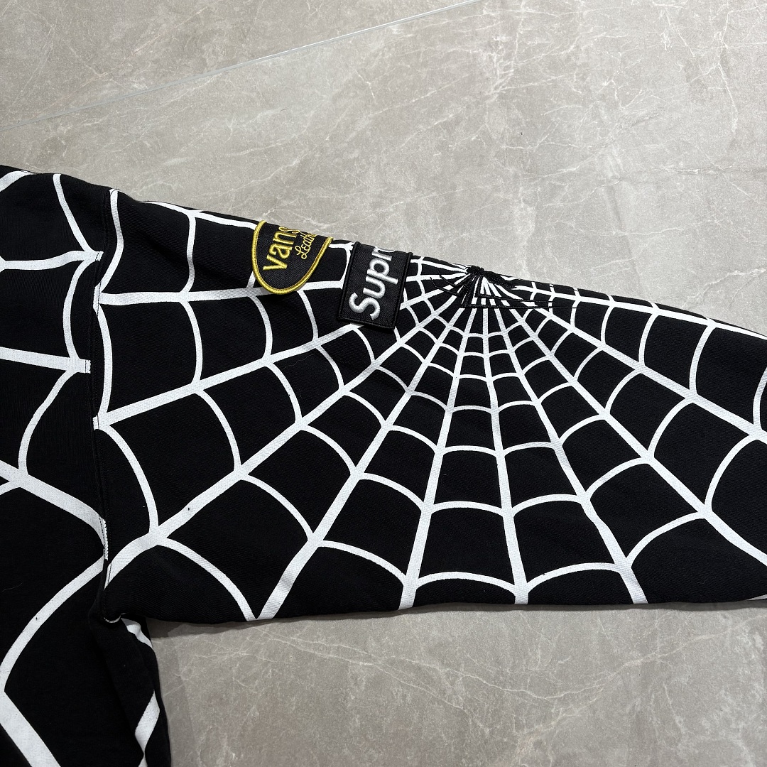 Sp5der Zip Hoodie (Black) - Image 2