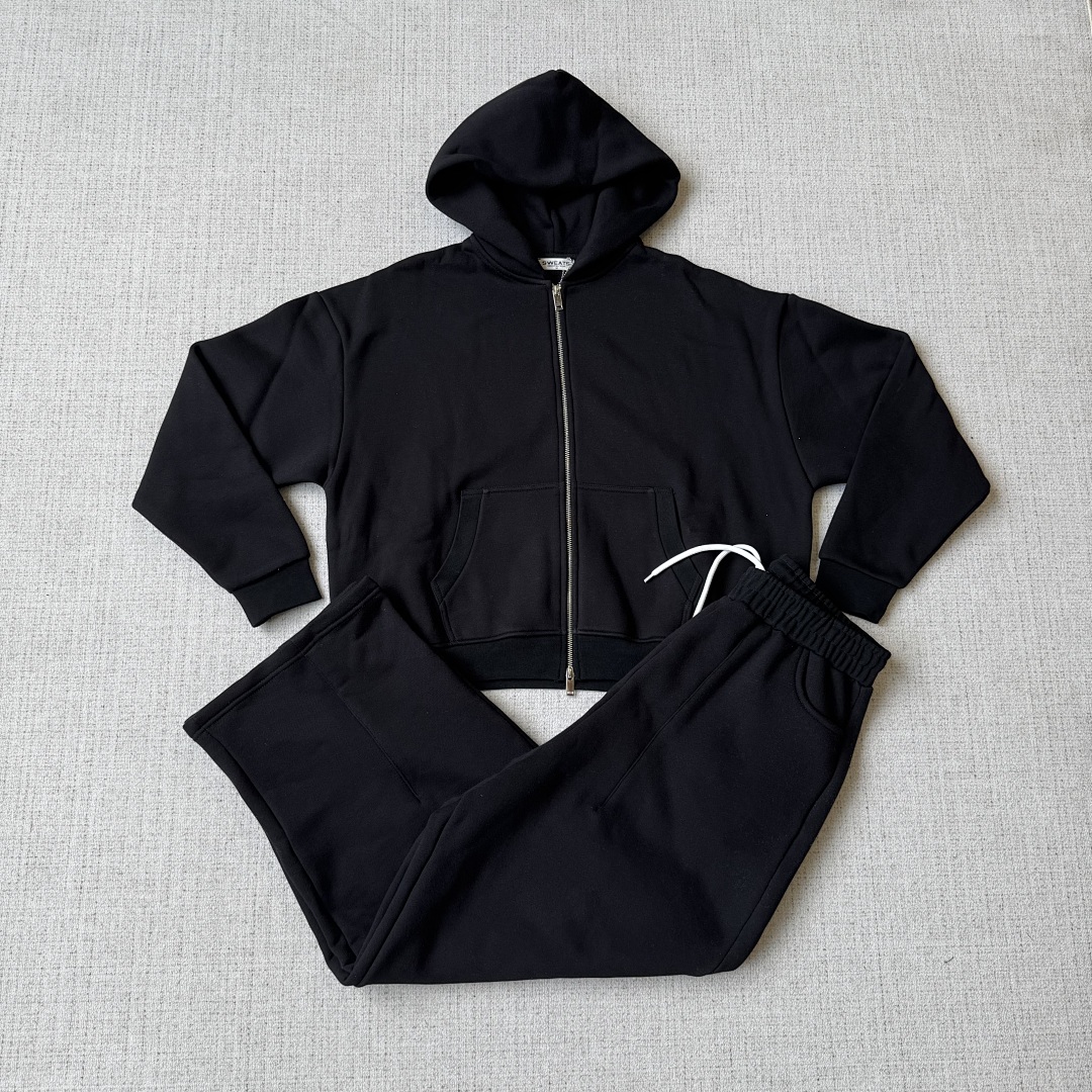 Unbranded Sweat Tracksuit (Black)