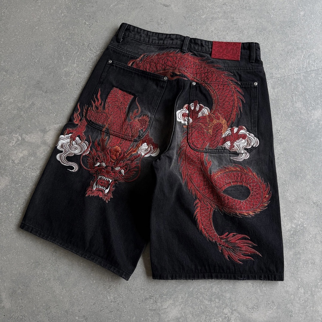 VRK “Crimson Rift” Dragon Baggy Jorts - Image 3