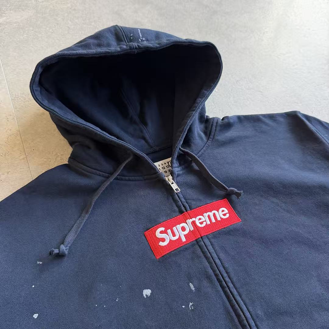 Supreme MM6 ZIP UP HOODIE BEST Baby Blue ! - Image 14