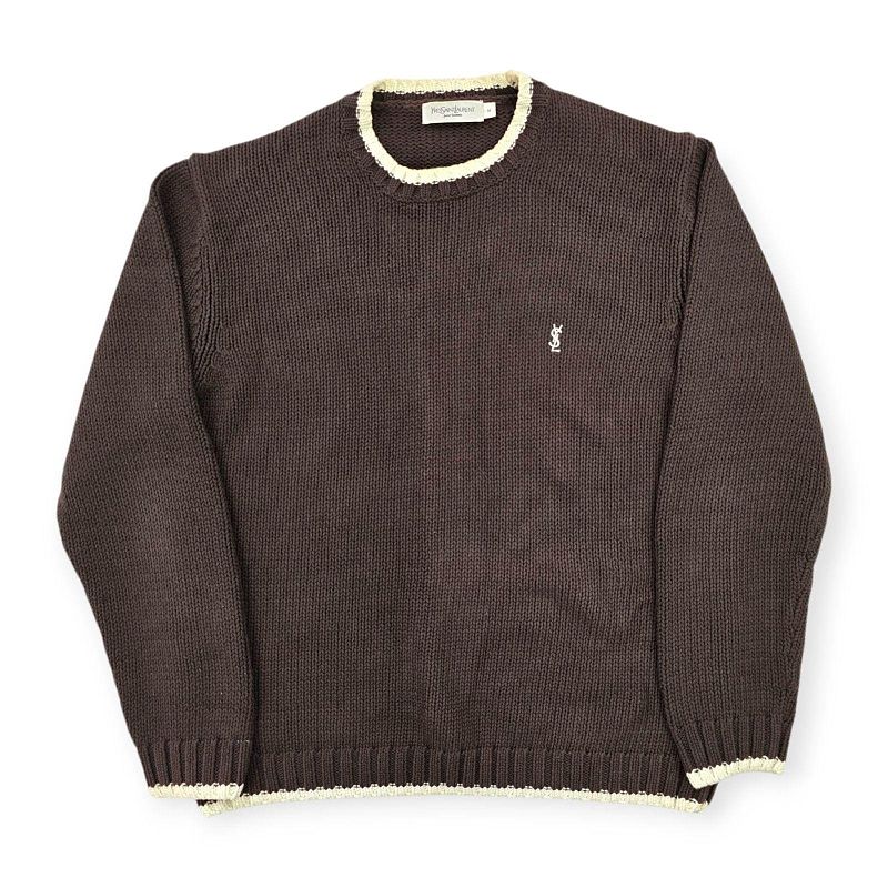 Saint Laurent YSL Vintage Knit (Brown)