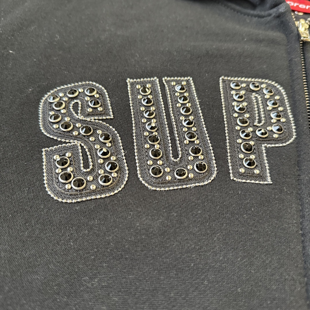 Supreme Bb Simon Zip Up Hoodie (Black) - Image 4