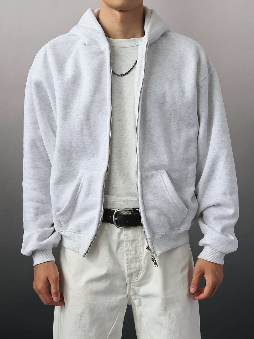 SOLVA "Final Form" Zip Up Hoodie (Grey) - Image 10