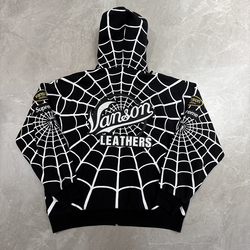 Sp5der Zip Hoodie (Black)