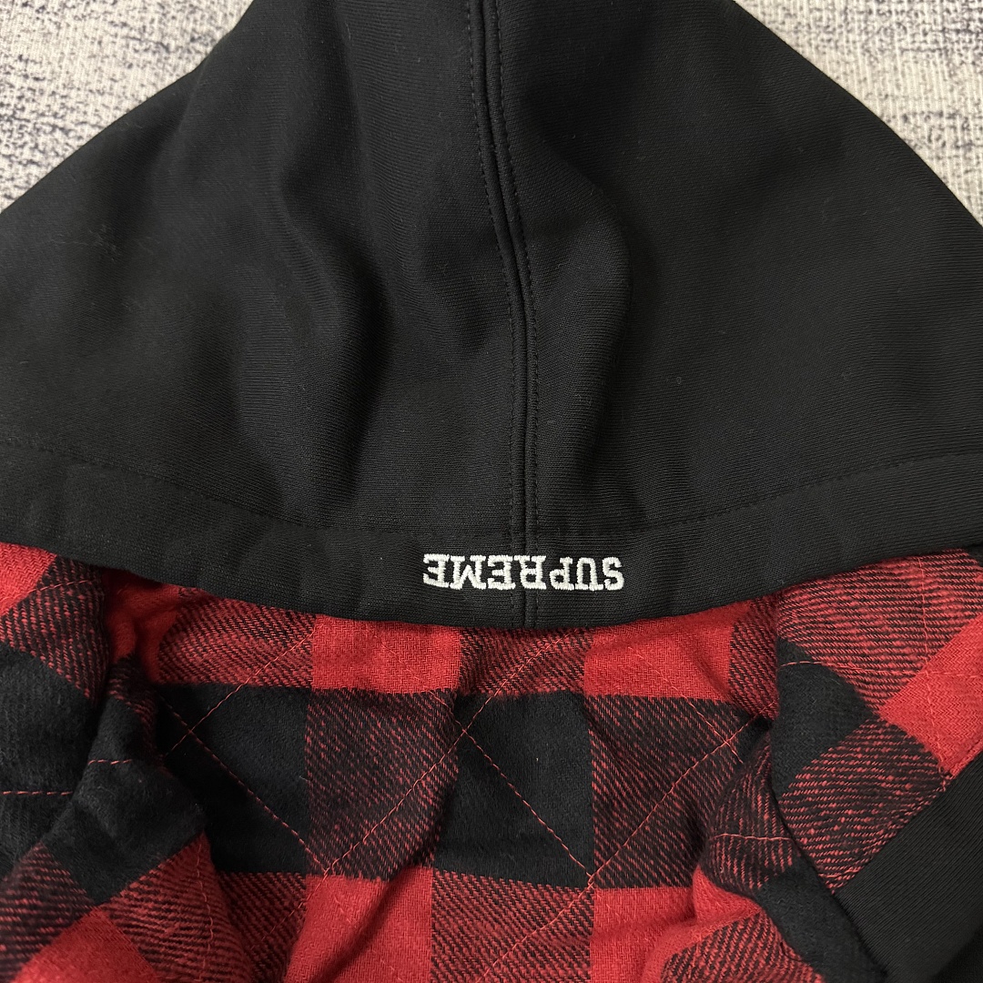 Supreme /SALEM Zip Up Hooded Sweatshirt (Black) - Image 11