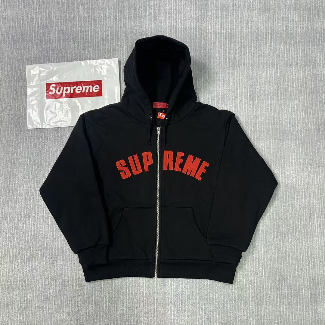 Supreme Arc Thermal Lined Zip Up Hooded Sweatshirt