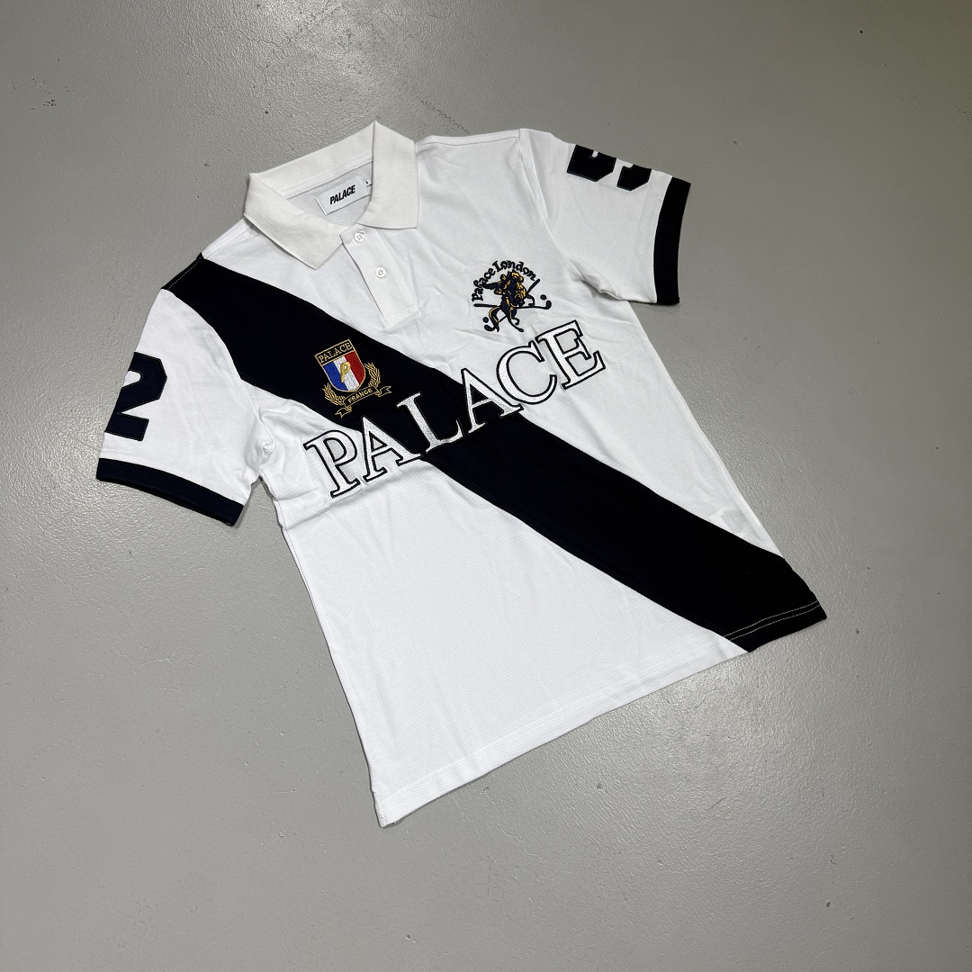 Ralph Lauren Pa Geezer Polo "White Navy" Short Sleeves - Image 3