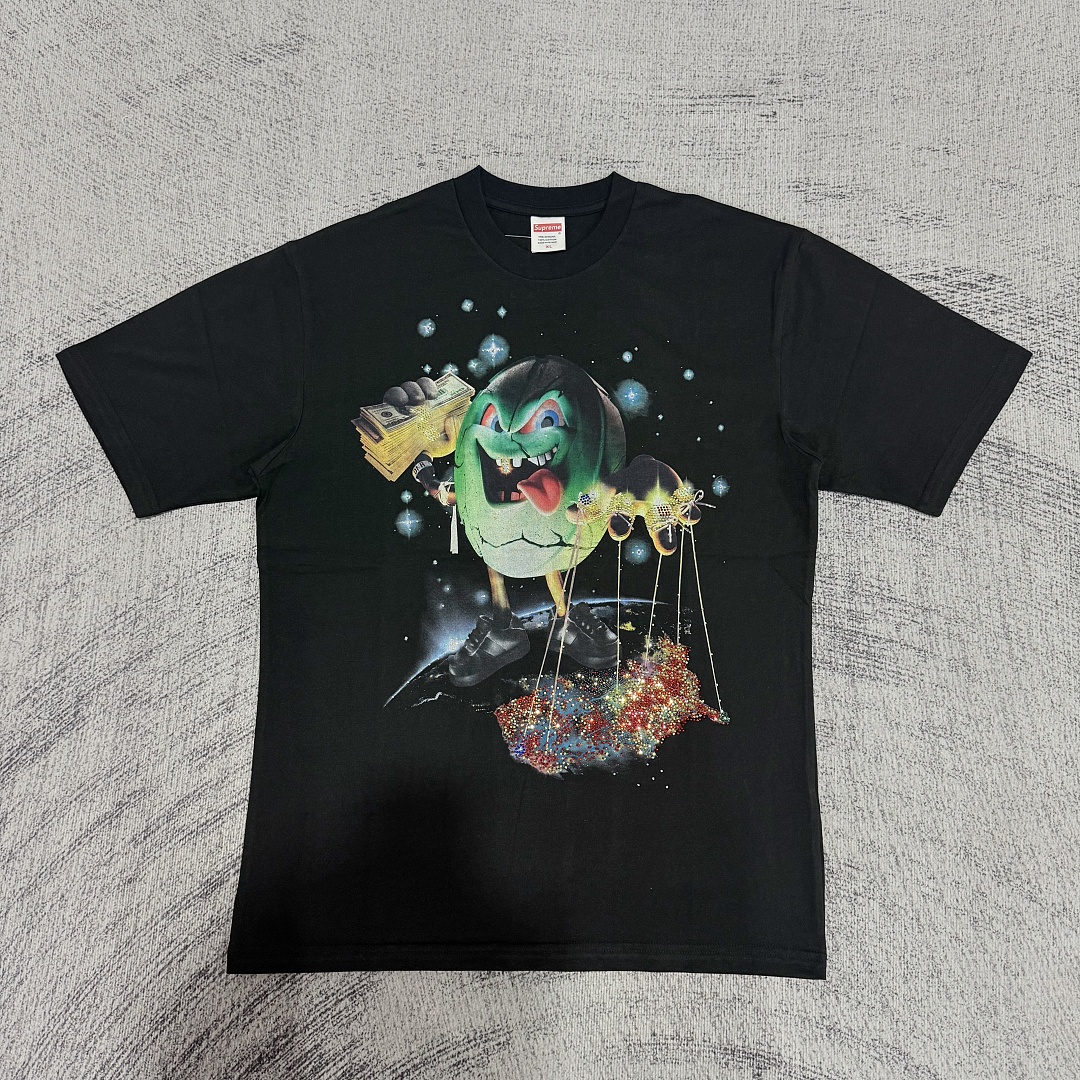 Supreme /SALEM World Money Tee (Black) - Image 9
