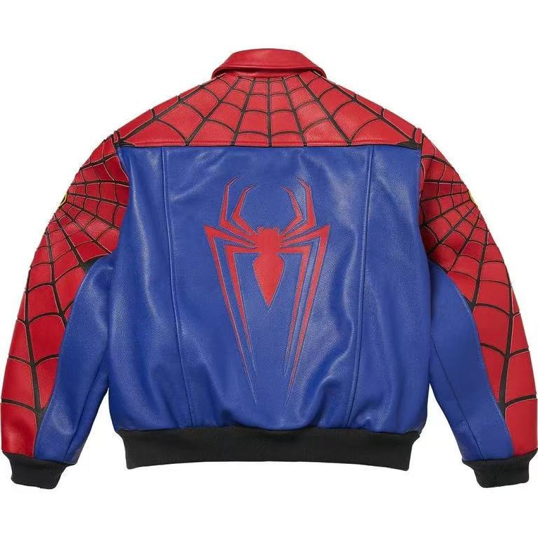 Sp5der Real Leather Jacket (Red) - Image 4