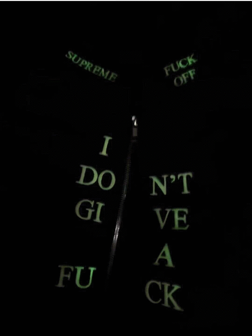 Supreme FW25 IDGAF Zip Up Hooded Sweatshirt - Image 6