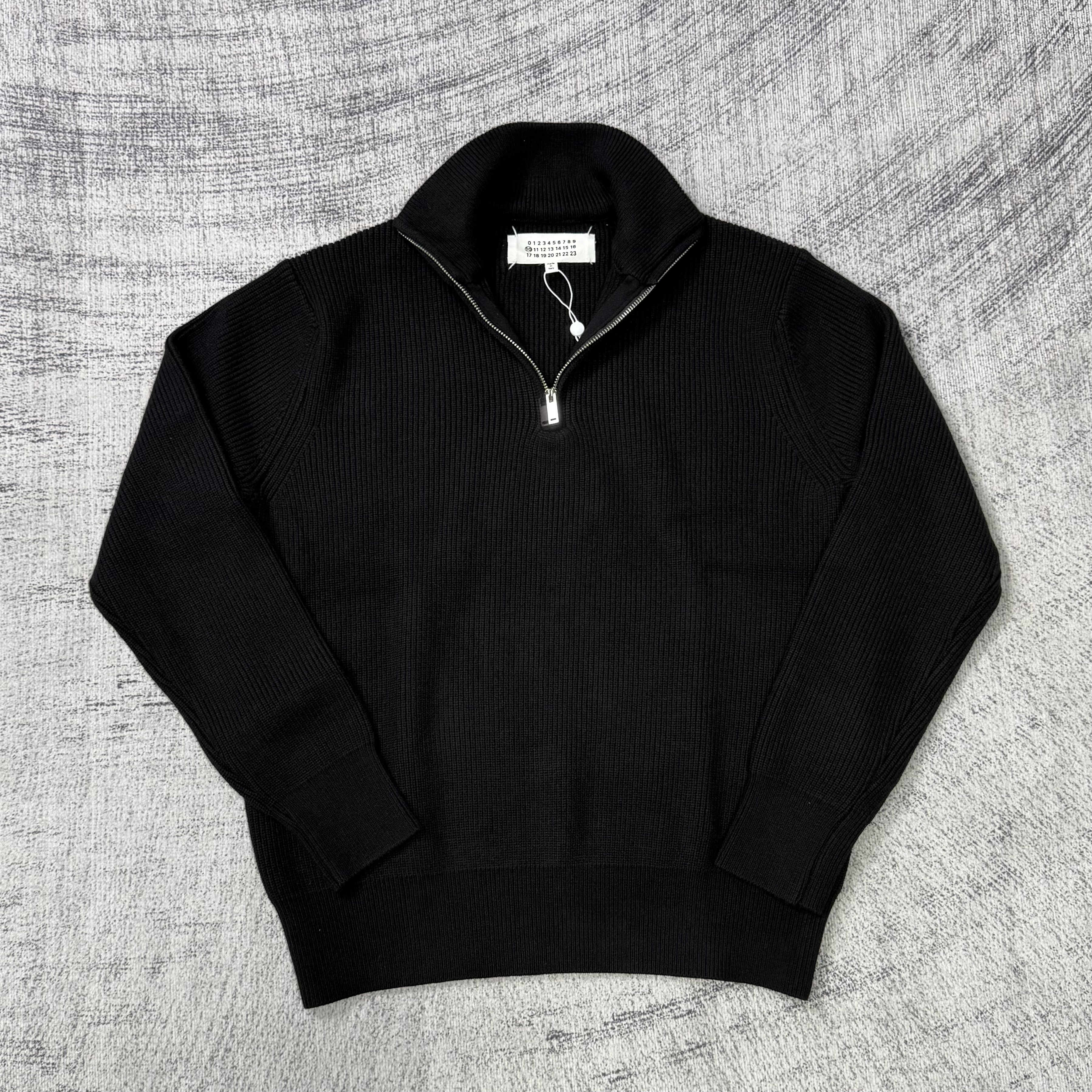 Maison Margiela Martin Margiela Black Wool Trucker Zip Sweater - Image 17