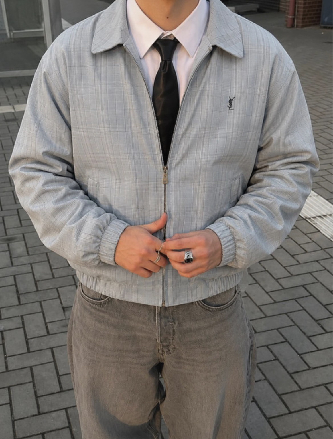 Unbranded YL Plaid Harrington Jacket - Image 2