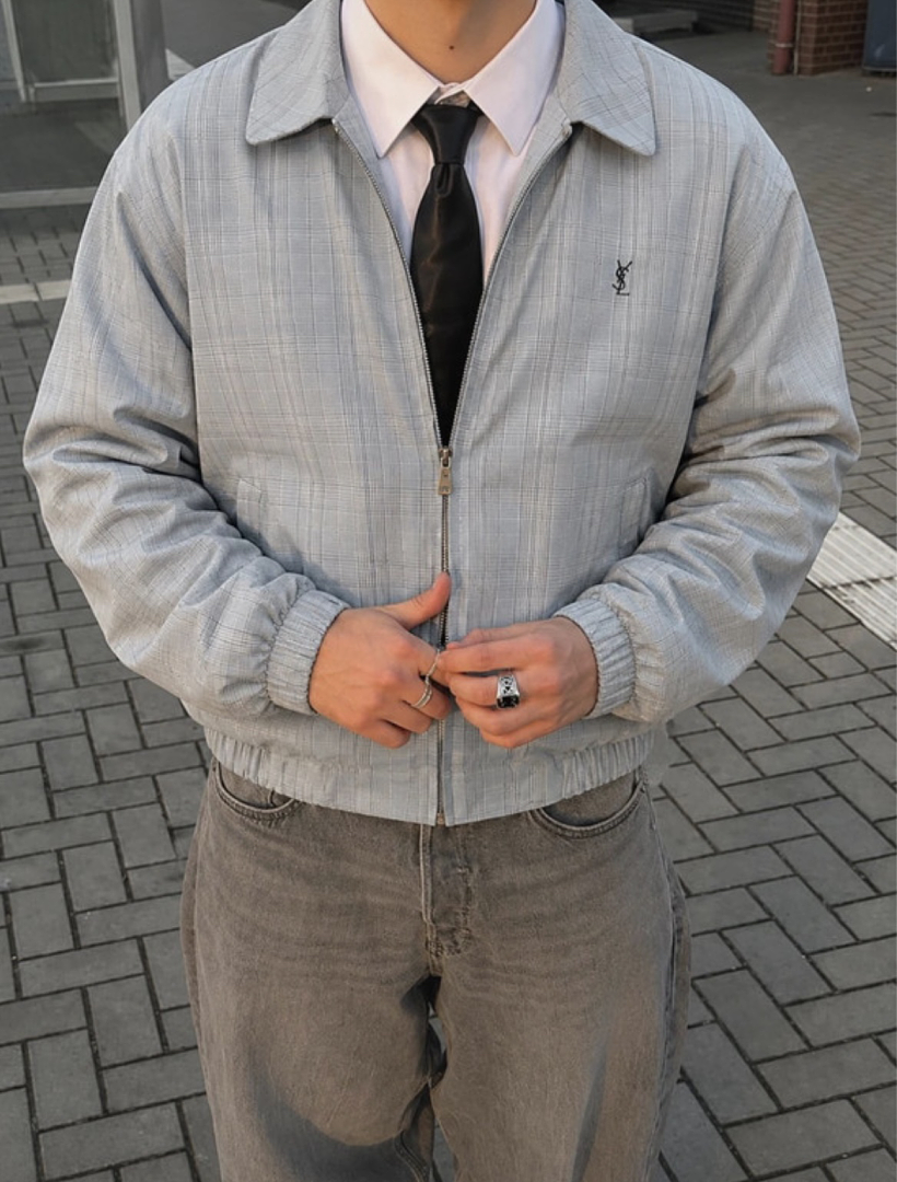 Unbranded YL Plaid Harrington Jacket