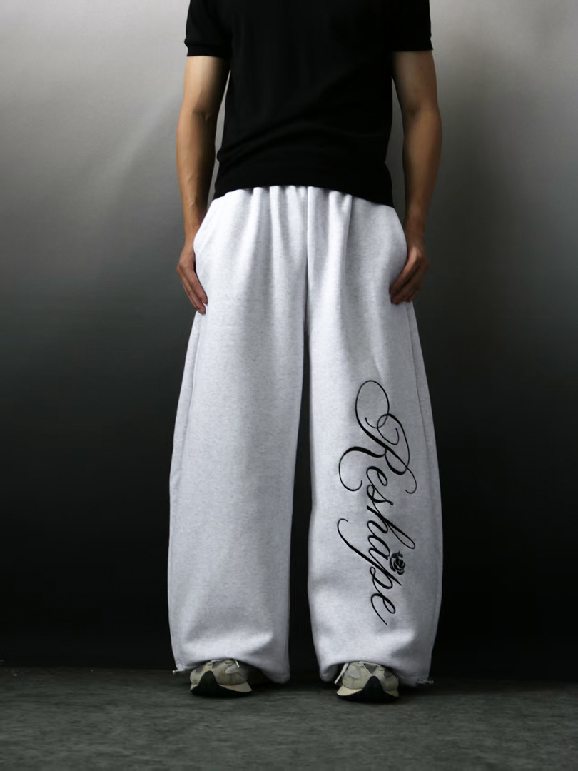 Thorn Rose Baggy Pants (Grey) - Image 2