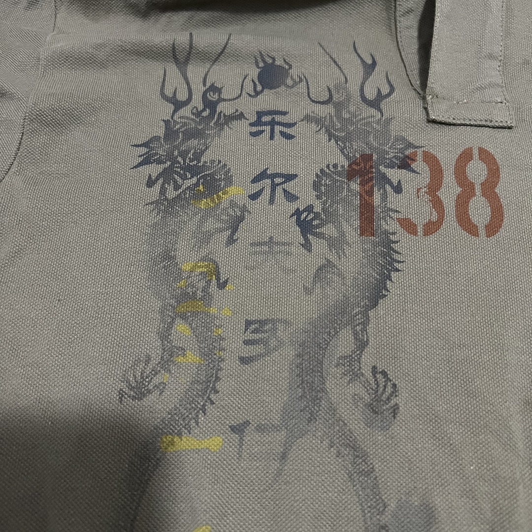 Ralph Lauren Lauren Polo Shirt Green Asia Dragon - Image 10