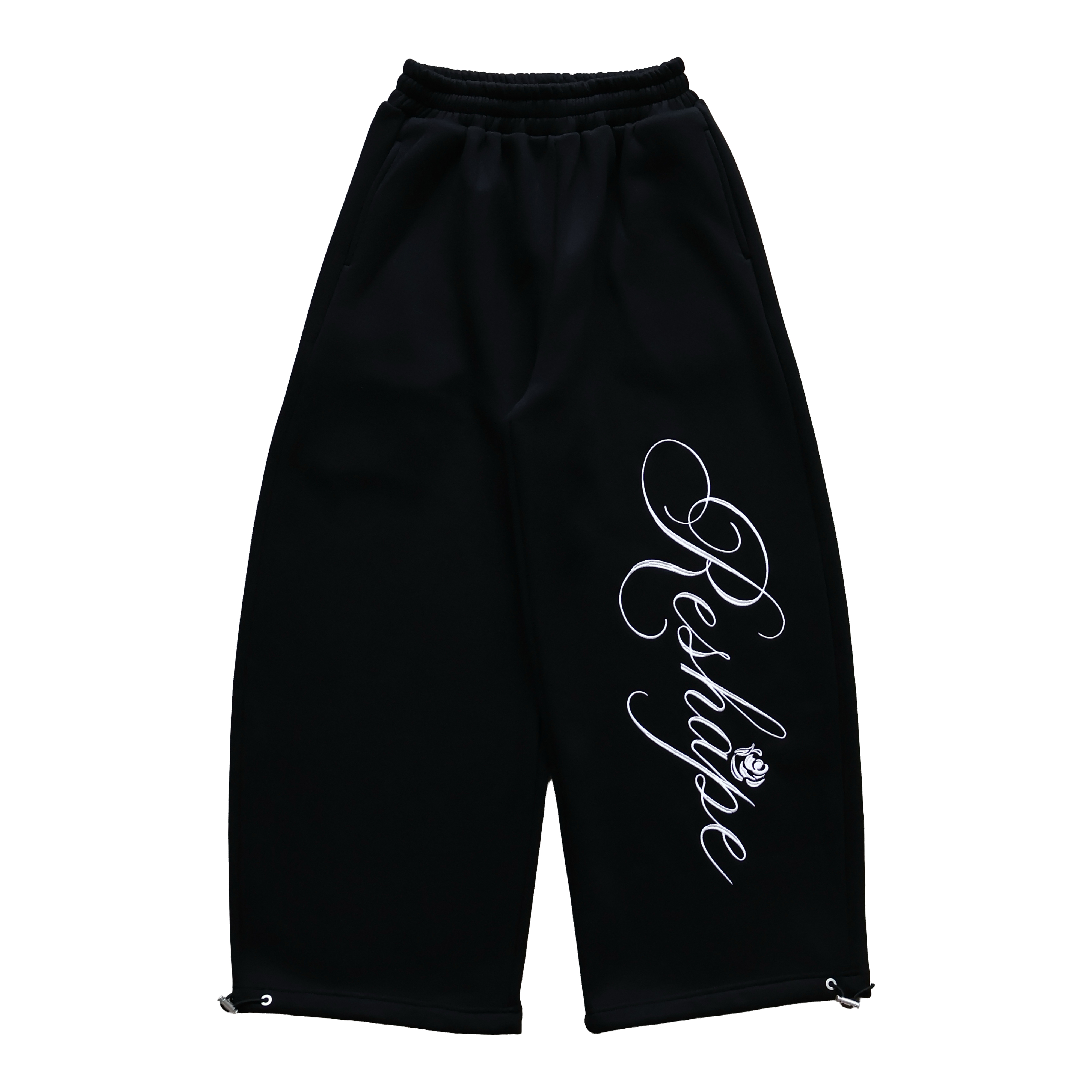 Thorn Rose Baggy Pants (Black) - Image 12