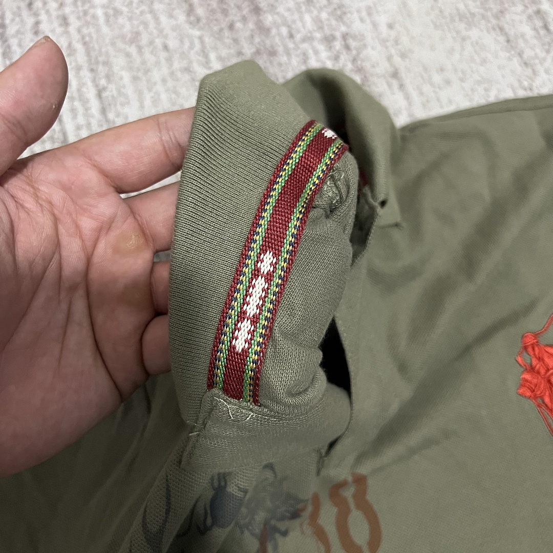 Ralph Lauren Lauren Polo Shirt Green Asia Dragon - Image 13