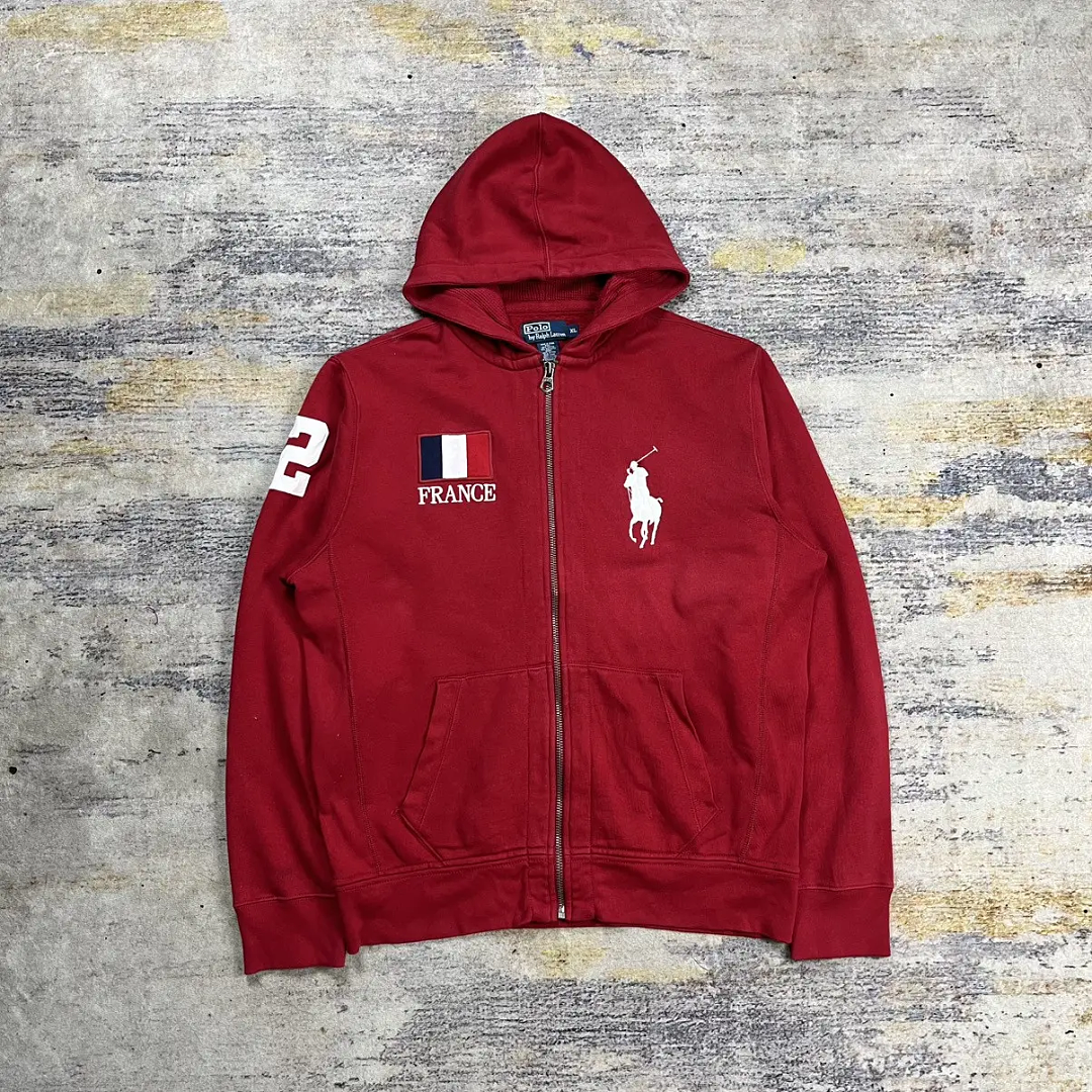 Ralph Lauren Big P Flag Full-Zip Hoodie